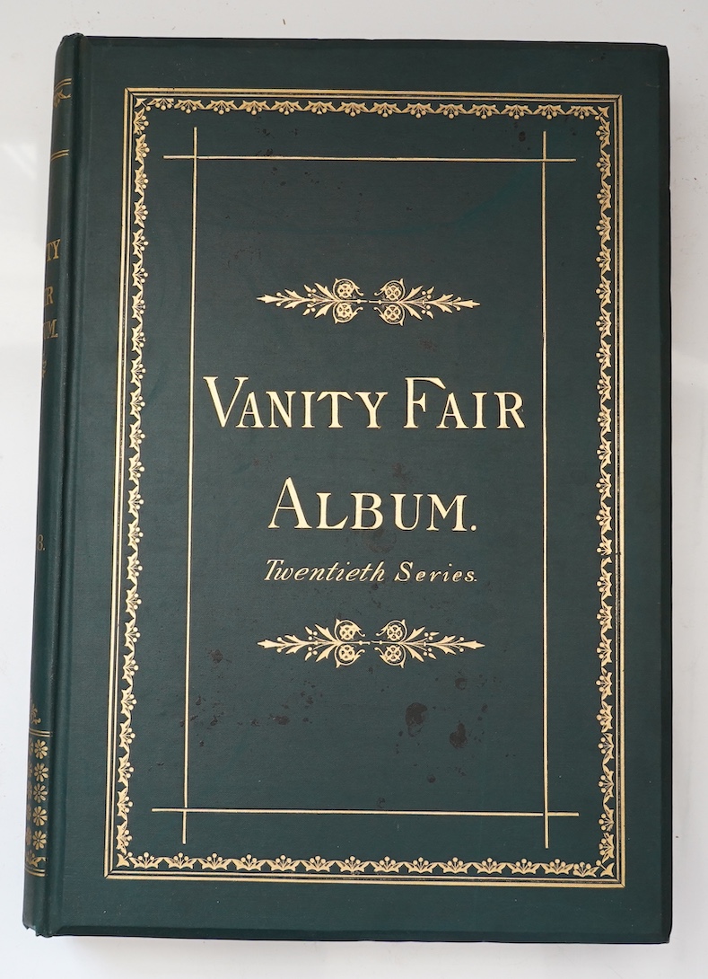 The Vanity Fair Album ... with biographical and critical notes. (Edited) by Jehu Junior (i.e. Thomas Gibson Bowles & A.G. Witherby). vols. XX & XXV - with 103 (ex 104) chromolithographed plates (by 'Spy', 'Ape' and other